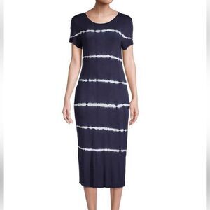 Marc New York Performance SM Black & White
Tie Dyed Striped Midi Dress